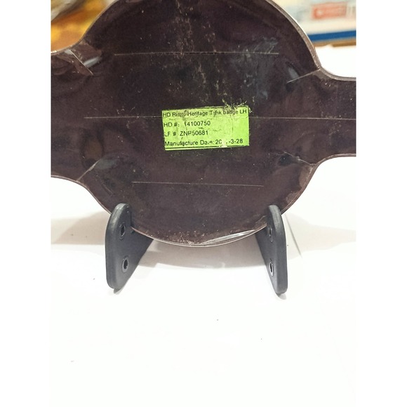 Harley Softail Tank Emblem Chrome, Red And Black Left Side 14100750 - Picture 2 of 5